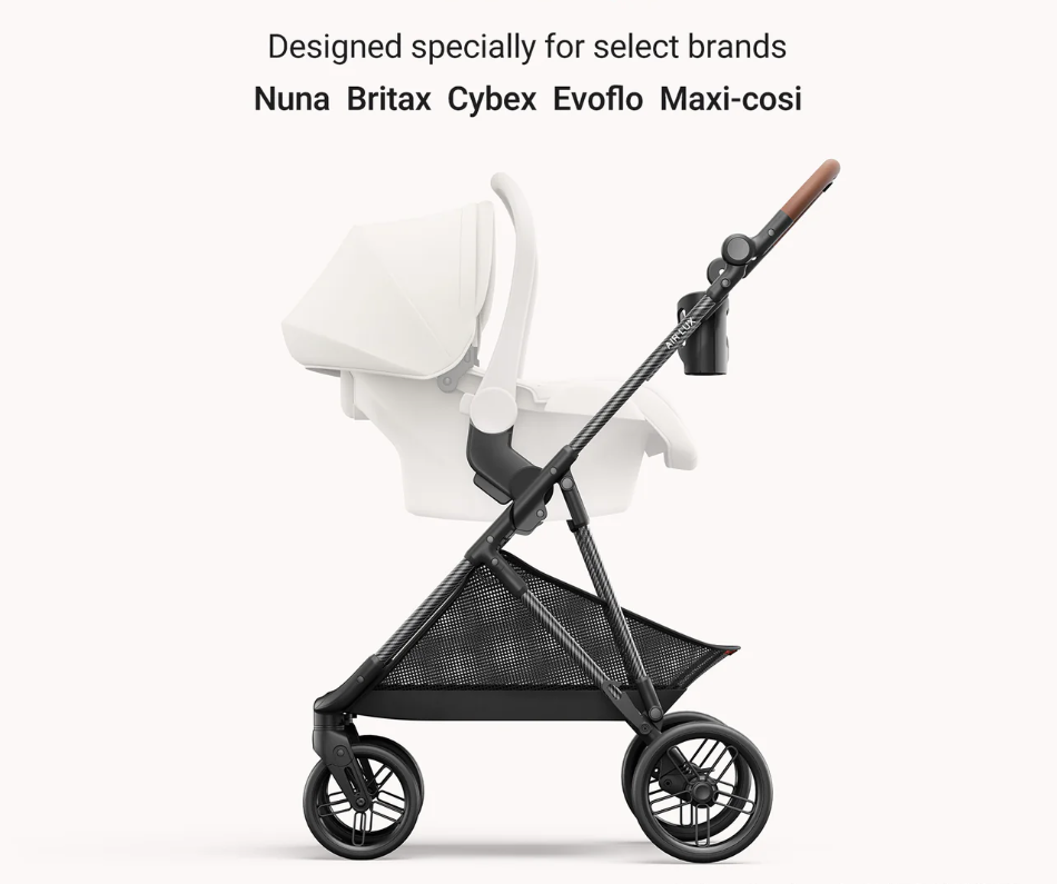 Baby Stroller – Lightweight Carbon Fiber Frame, One-Hand Fold & Reversible Seat
